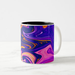Colourful Painting   Best fine art, modern abstrac Two-Tone Coffee Mug
