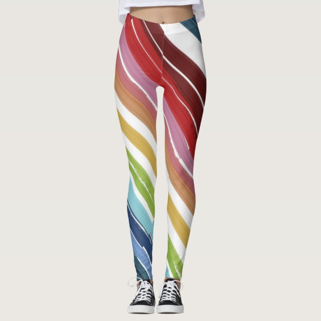 colourful painting Leggings (Front)