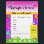 Colourful Paisely Spring Springtime Event Flyer<br><div class="desc">Colourful Paisley Spring Springtime Event Flyer</div>