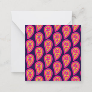 Colourful Paisley Card