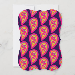 Colourful Paisley Card