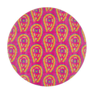 Colourful Paisley Cutting Board