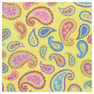 Colourful Paisley Moroccan Kids Room Decor Fabric