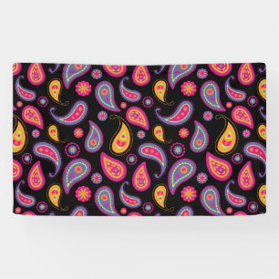 Colourful Paisley Pattern Banner