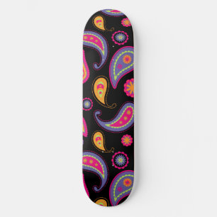 Colourful Paisley Pattern Skateboard