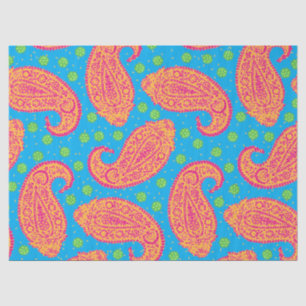 Colourful Paisley Pattern Tissue Paper