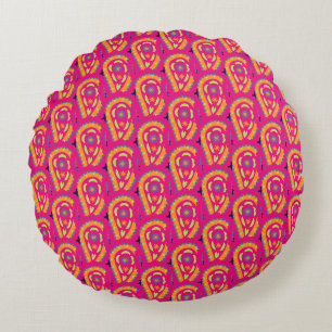 Colourful Paisley Round Cushion