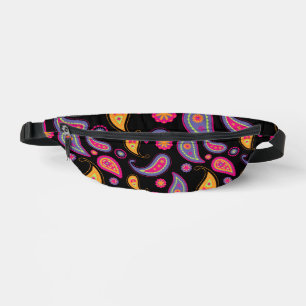 Colourful Paisley seamless Pattern Bum Bags