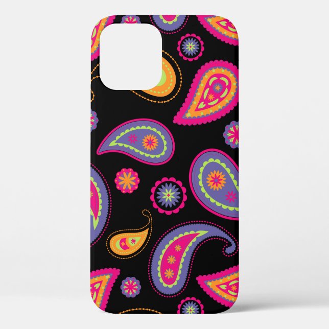 Colourful Paisley seamless Pattern Case-Mate iPhone Case (Back)
