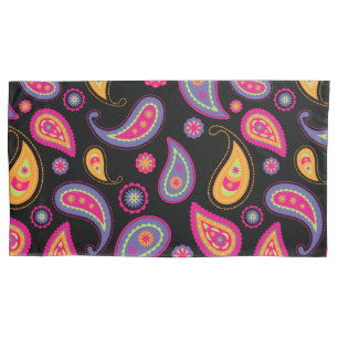 Colourful Paisley seamless Pattern Pillowcase