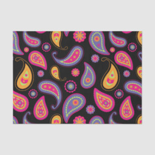 Colourful Paisley seamless Pattern Tissue Paper