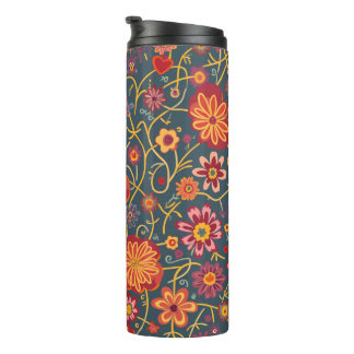 Colourful Paisley Stainless Steel Vacuum Thermal Tumbler
