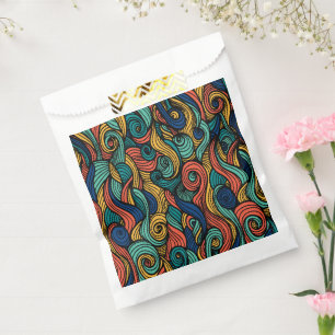 Colourful Paisley Swirl Boutique Favour Bag
