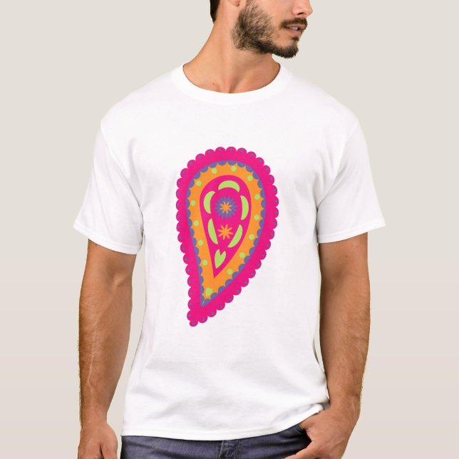 Colourful Paisley T-Shirt (Front)