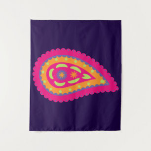 Colourful Paisley Tapestry