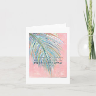 Colourful Palm Branch Card
