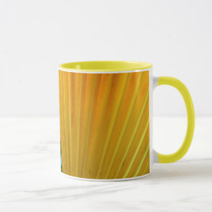 colourful palm leaves by Petr Kratochvil mug