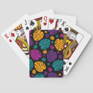 Colourful Palm Leaves Playing Cards