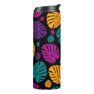 Colourful Palm Leaves Thermal Tumbler