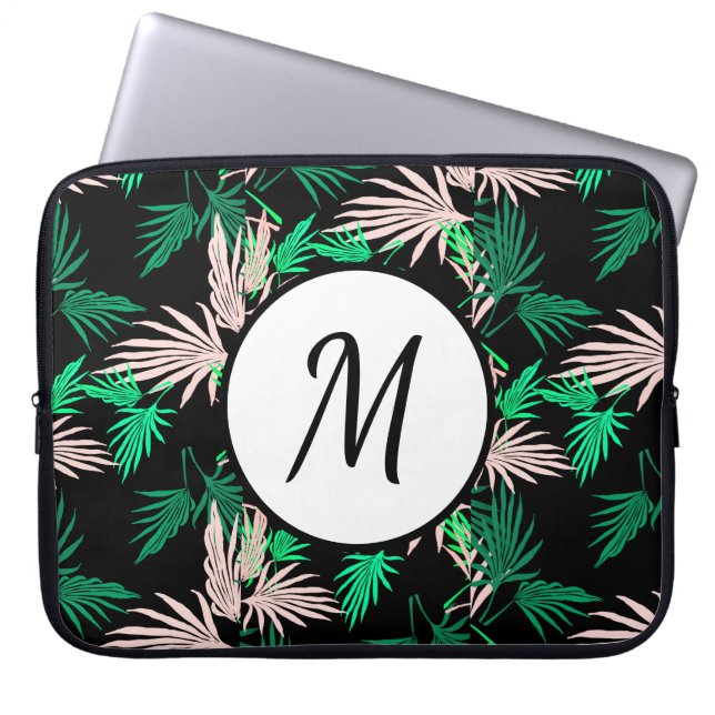 Colourful Palm Tree Leaves Computer Laptop Sleeve (Front)