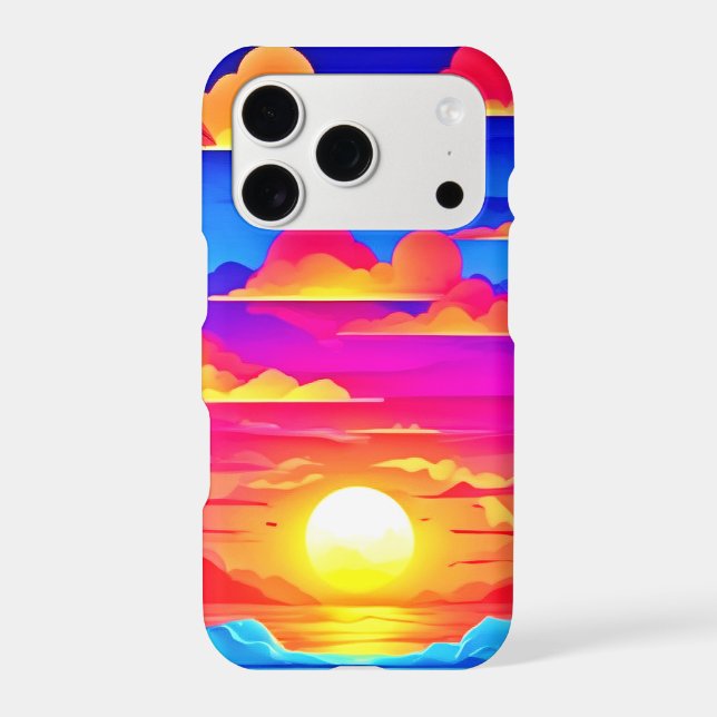 Colourful Palm Tree Sunset (Back)