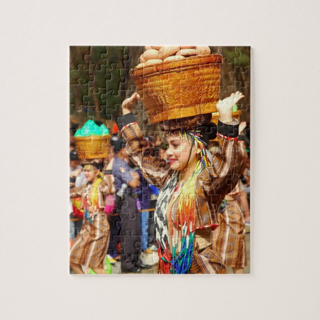 Colourful Panagbenga Festival in Baguio Jigsaw Puzzle (Vertical)
