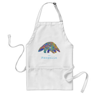 Colourful Pangolin Endangered Animal Rights Art Standard Apron