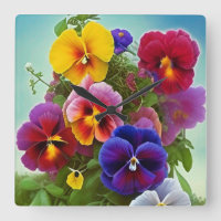 Colourful Pansies -AI ART