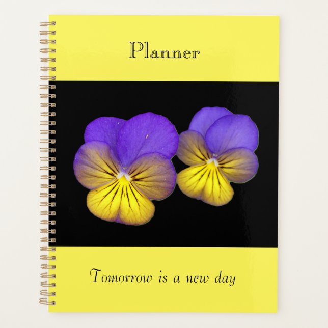 Colourful Pansy Planner (Front)