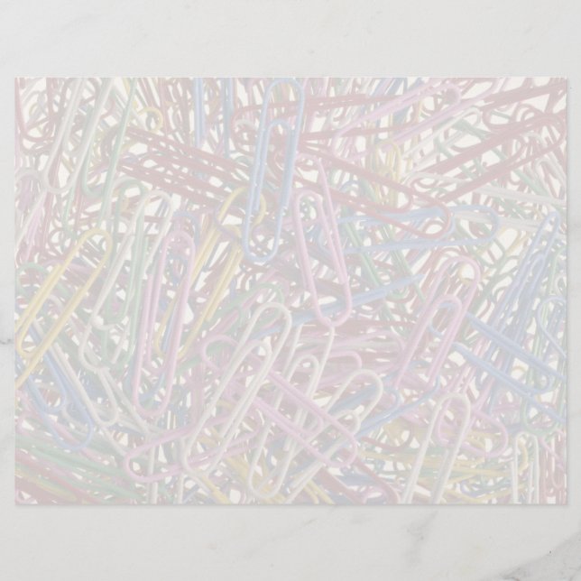 Colourful paper clips for fastening papers togethe (Front)