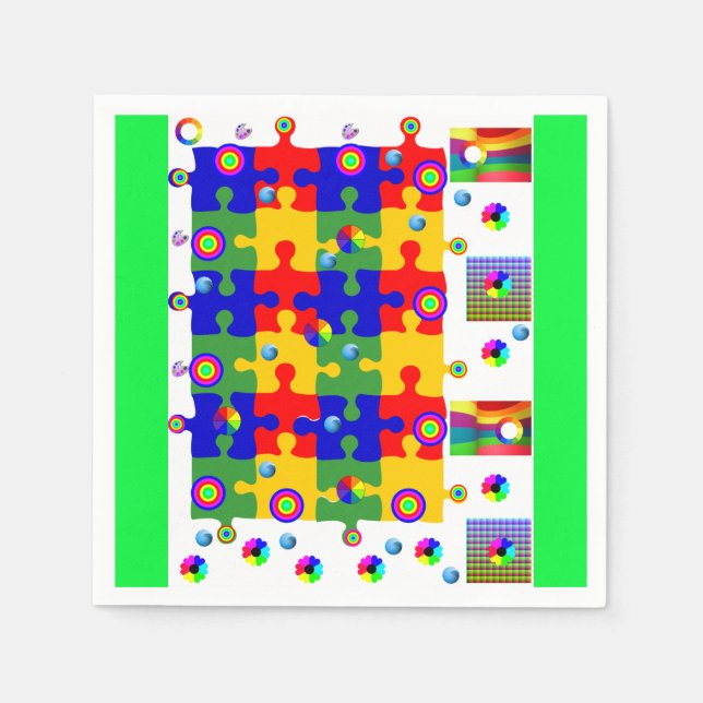 Colourful Paper Napkin (Front)