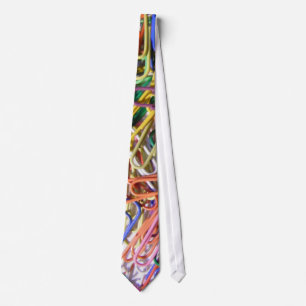 Colourful Paperclip Tie