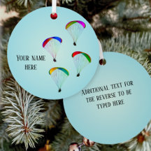 Colourful Paragliders against sky - personalise