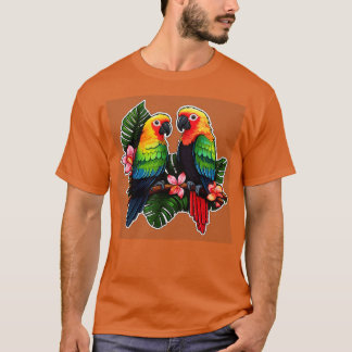 Colourful Parrot Cockatoo Parakeet Macaws Parrot 5 T-Shirt