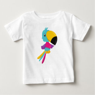 Colourful Parrot, Cute Parrot, Tropical Parrot Baby T-Shirt