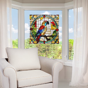 Colourful Parrot Faux Stained Glass