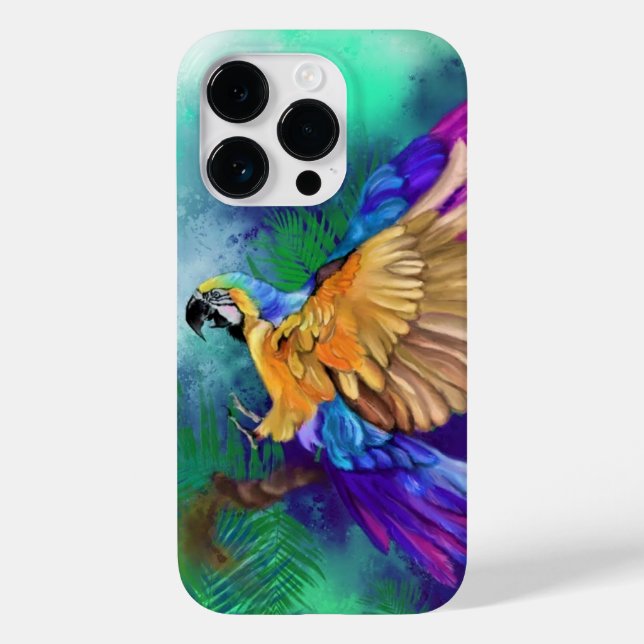 Colourful Parrot iPhone Case (Back)