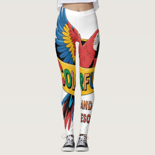 Colourful Parrot  Leggings