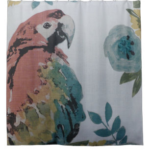 Colourful Parrot Shower Curtain