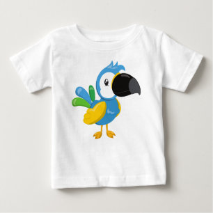 Colourful Parrot, Tropical Parrot, Cute Parrot Baby T-Shirt