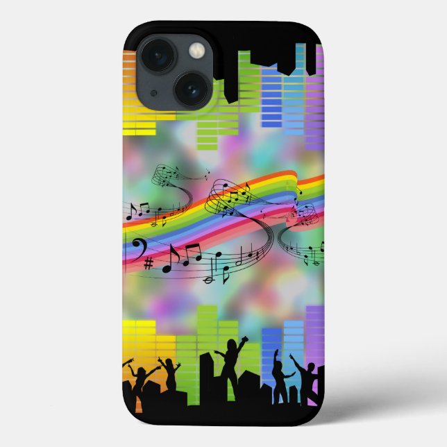 Colourful Party Music Case-Mate iPhone Case (Back)
