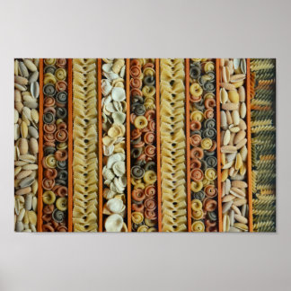 Colourful Pasta Photo Poster