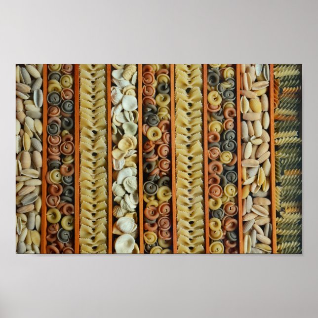 Colourful Pasta Photo Poster (Front)