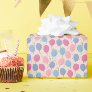 Colourful Pastel Balloons Wrapping Paper