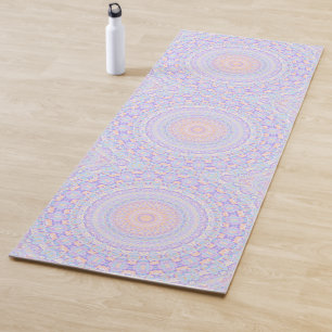 Colourful Pastel Boho Eclectic Funky Hippie Mandal Yoga Mat