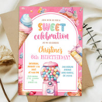 Colourful Pastel Candies Sweet Celebration Birthda