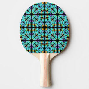 Colourful Pastel Dots Translucent Repeat Pattern Ping Pong Paddle