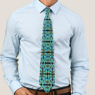 Colourful Pastel Dots Translucent Repeat Pattern Tie