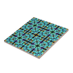 Colourful Pastel Dots Translucent Repeat Pattern Tile