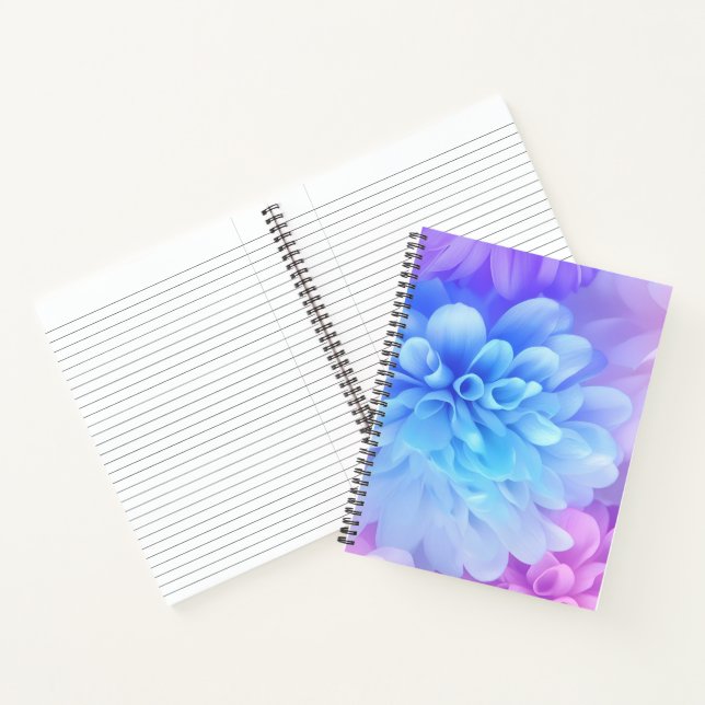 Colourful Pastel Ethereal Flowers Notebook (Inside)